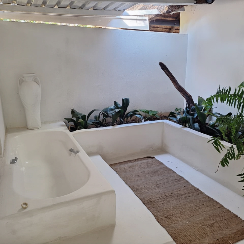 Outside Patio with Outdoor Shower/Bath