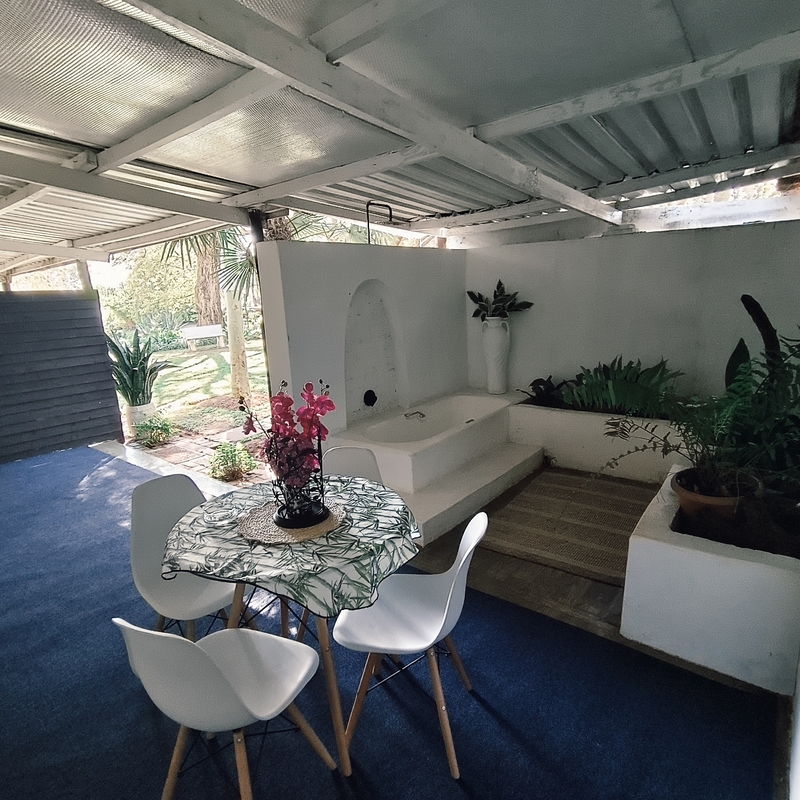 Outside Patio with Outdoor Shower/Bath